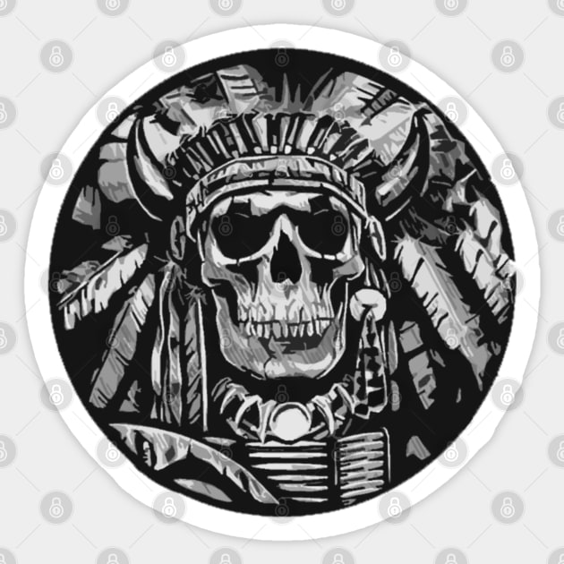 Chief Tactical Skull Sticker by  The best hard hat stickers 